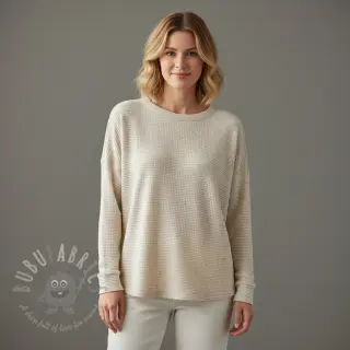 Jersey med lin WAFFLE SIMPLY NATURAL