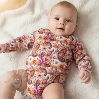 Jersey Paisley woody design Och digital print