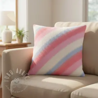 Konstpäls Rainbow diagonal stripe