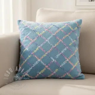 Konstpäls med tyll MULTI blue shadow