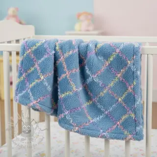 Konstpäls med tyll MULTI blue shadow