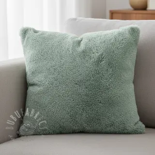 Konstpäls LUREX SILVER old green