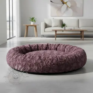 Konstpäls aubergine