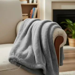 Konstpäls LUREX SILVER grey