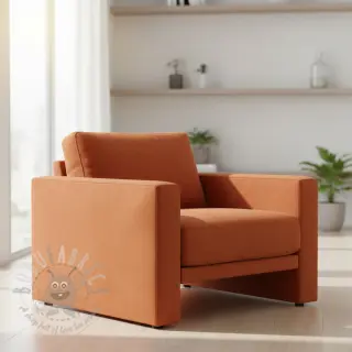 Konstläder mocka ALASKA orange/brique