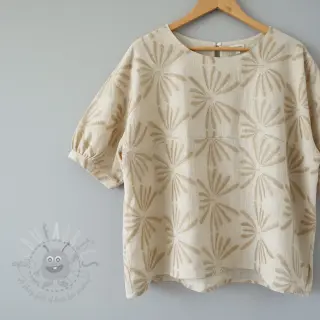 Viskos med lin Desert flowers design Och