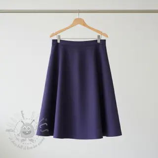 Viskos med lin WASHED navy