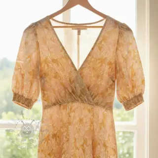 Viskos med lin CREPE Flowers Tomi digital print