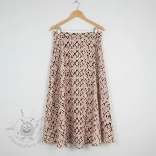 Viskos med lin Ivy Diamonds design B digital print