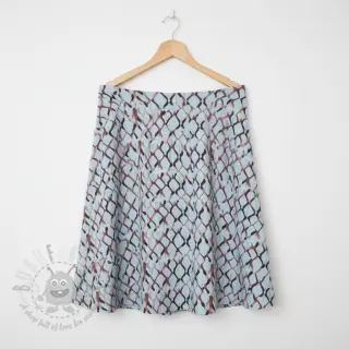 Viskos med lin Ivy Diamonds design A digital print