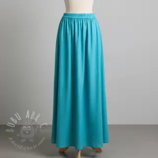 Viskos med lin PREMIUM ocean blue