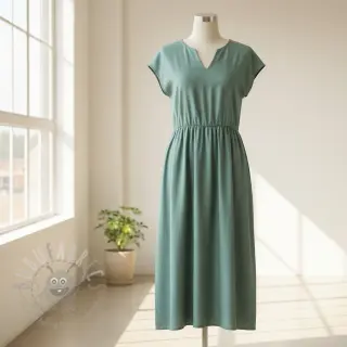 Viskos med lin PREMIUM dark old green