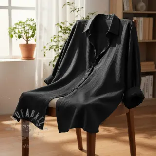 Viskos med lin PREMIUM black