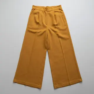 Viskóza s ľanom PREMIUM ochre