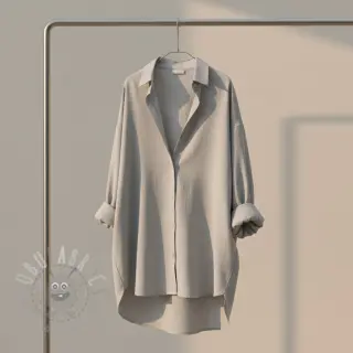 Viskos med lin PREMIUM light grey