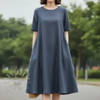 Viskos med lin PREMIUM dark grey