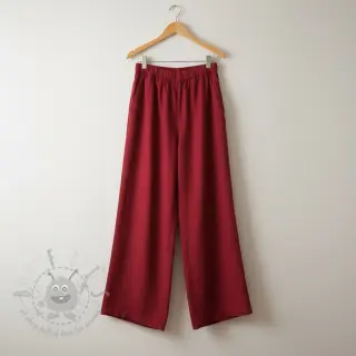 Viskos med lin PREMIUM dark red