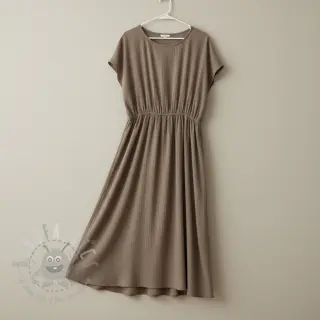 Viskos med lin CRINCLE taupe