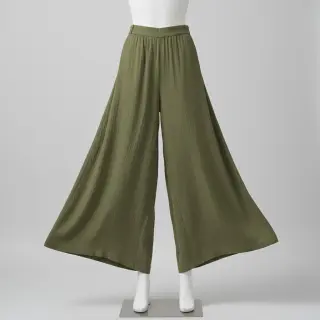 Viskóza s ľanom CRINCLE pickle