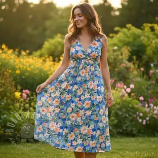 Viskos RADIANCE Flower Jane digital print