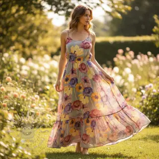 Viskos RADIANCE Flower Elia digital print
