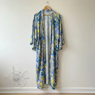 Viskos RADIANCE Abstract paisley blue digital print