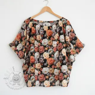 Viskos RAYON POPLIN Knitted design F digital print
