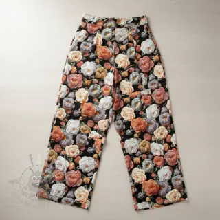Viskos RAYON POPLIN Knitted design F digital print