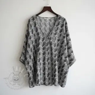 Jersey VISCOSE Structure grey digital print