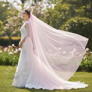 Tyll till TUTU-kjol light pink 160 cm