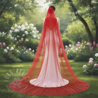 Tyll till TUTU-kjol red 160 cm