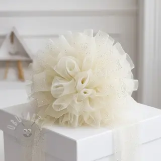 Tyll till TUTU-kjol ROYAL SPARKLE ecru gold