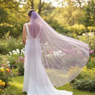 Tyl na TUTU ROYAL SPARKLE dark lilac gold