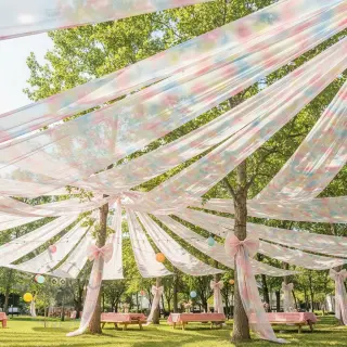 Tyll till TUTU-kjol Rainbow design H