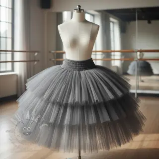 Tyll till TUTU-kjol dark grey 160 cm