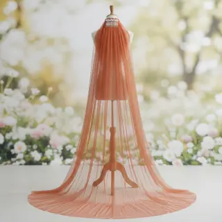 Tyl na TUTU ROYAL SPARKLE rust gold
