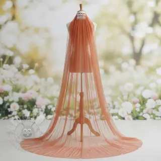 Tyll till TUTU-kjol ROYAL SPARKLE rust gold
