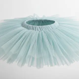 Tyl na TUTU ROYAL SPARKLE light blue gold
