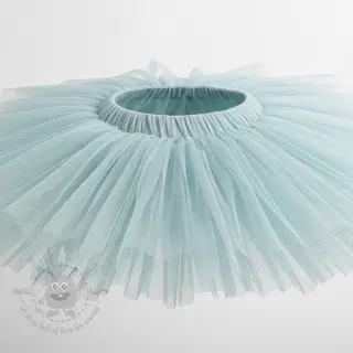Tyll till TUTU-kjol ROYAL SPARKLE light blue gold