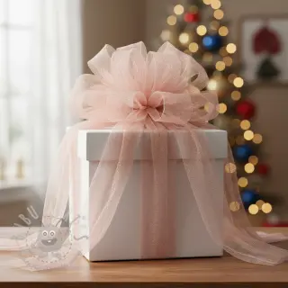 Tyll till TUTU-kjol ROYAL SPARKLE rose gold