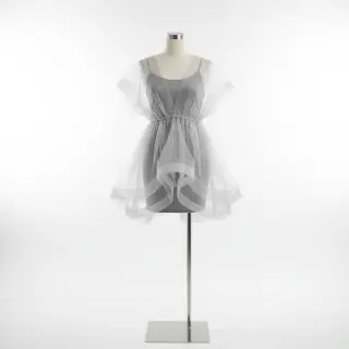 Tyl na TUTU ROYAL SPARKLE grey silver