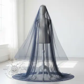 Tyll till TUTU-kjol ROYAL SPARKLE navy silver