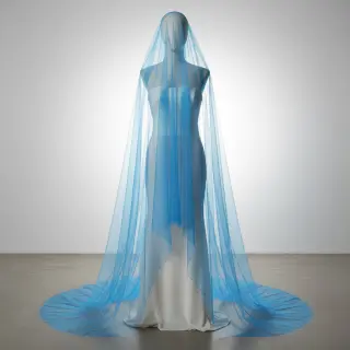 Tyl na TUTU aqua 160 cm