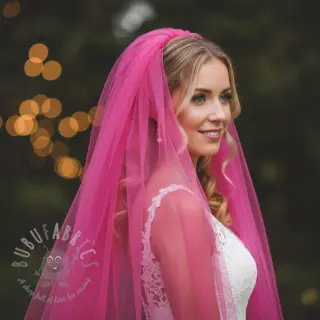 Tyll till TUTU-kjol fuchsia 160 cm