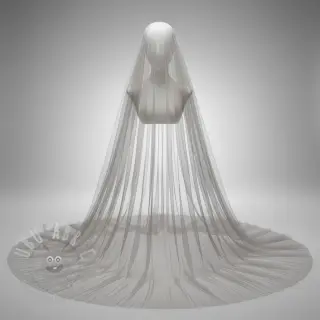 Tyll till TUTU-kjol grey 160 cm