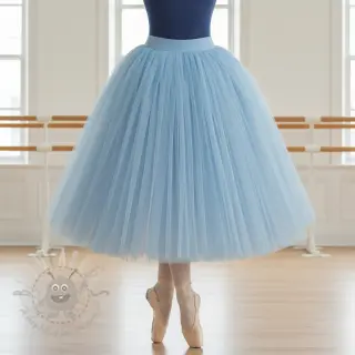 Tyll till TUTU-kjol light blue 160 cm