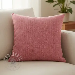 Lin med bomull Fishbone red