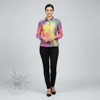 Bomullstyg EMBROIDERY Tie dye Della design Och