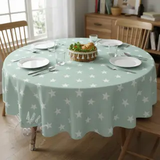 Bavlnená látka Stars mint