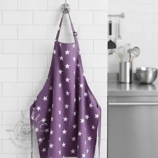 Bomullstyg Stars purple